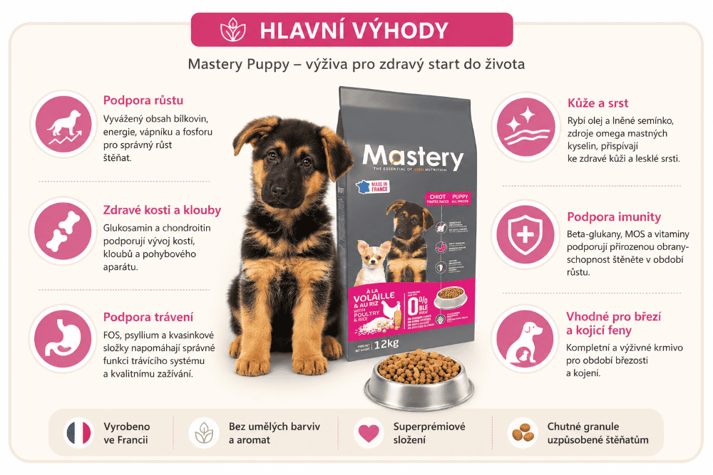 Mastery Puppy hlavní výhody 